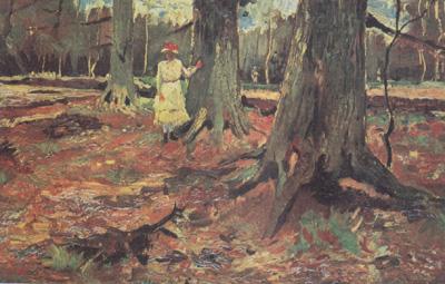 Vincent Van Gogh Girl in White in the Woods (nn04) France oil painting art